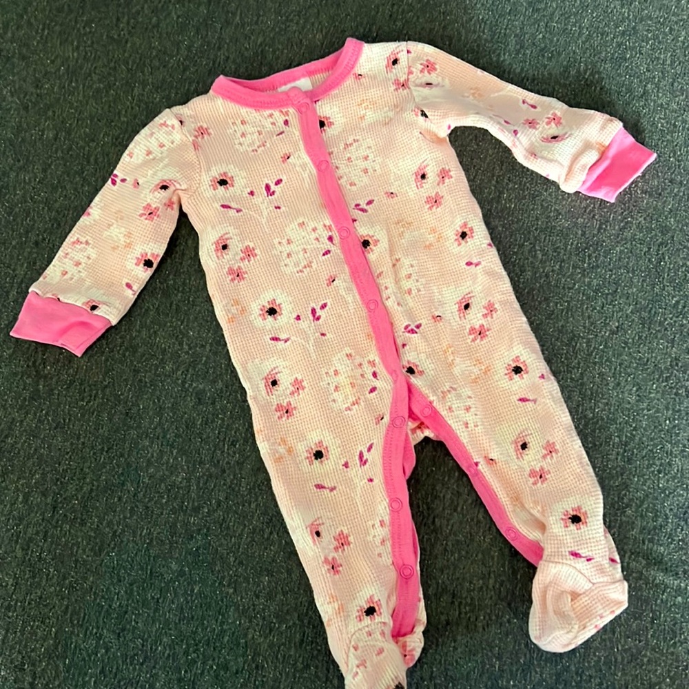 Little Beginnings Girl Floral Sleep N Play 1-PC